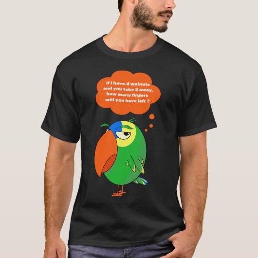 Amazon papegaai Kijk uit voor je vingers! T-Shirt (Voorkant)