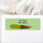 Amazon Parrot Feather adresetiketten Etiket (Insitu)