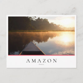 Amazon regenwoudzonsopgang in Peru Briefkaart