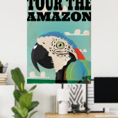 Amazon vintage reisposter poster (Thuiskantoor)