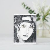 Amazon Warrior (gezicht) - Blank Briefkaart (Staand voorkant)