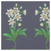 amazon witte lierbloemen stof (Close Up)