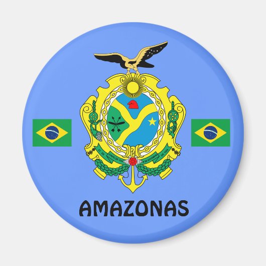 Amazonas, Brazilië Staatmagneet Imå das Amazonas Magneet (Voorkant)