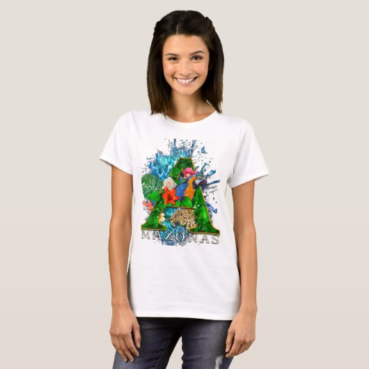 Amazonas fauna e flora t-shirt (Voorkant volledig)