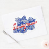 Amazonas Ovale Sticker (Envelop)