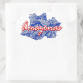 Amazonas Ovale Sticker (Tas)