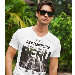 Amazonas Peru   Regenwoud, waterval, Bayoz, Inca T-shirt