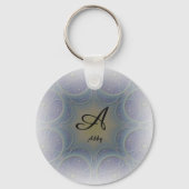 Amazone A Font Monogram Sleutelhanger (Voorkant)