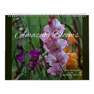 Amazone-bloemen voor wandkalender kalender