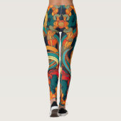 Amazone | Kleurrijk patroon Leggings (Achterkant)