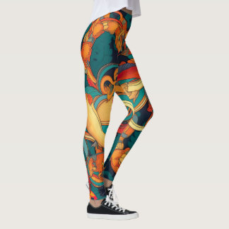 Amazone | Kleurrijk patroon Leggings