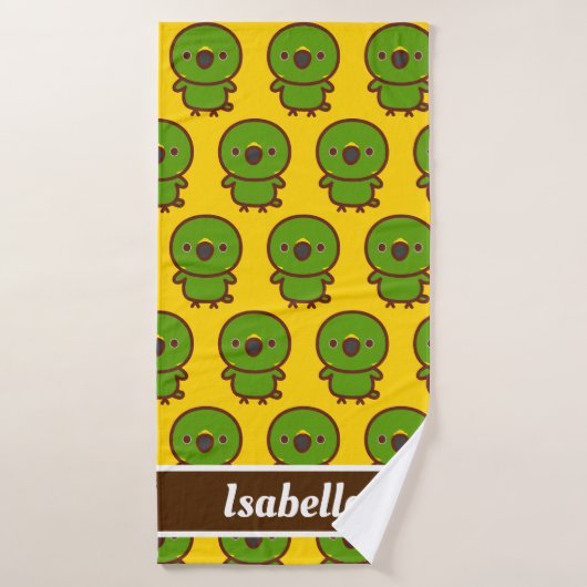 Amazone met gele naps badhanddoek (Badhanddoek)