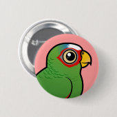 Amazone met witte voorkant ronde button 5,7 cm (Voorkant /achterkant)