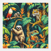 Amazone-regenwoudwezens pellen en plakken behang (Voorkant)