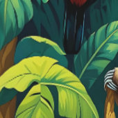 Amazone-regenwoudwezens pellen en plakken behang (Zoom)