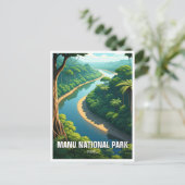 Amazone River Manu Nationaal Park Peru Briefkaart (Staand voorkant)
