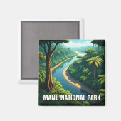 Amazone River Manu Nationaal Park Peru Magneet (Voorkant / Achterkant)