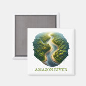 Amazone rivier magneet (Voorkant / Achterkant)
