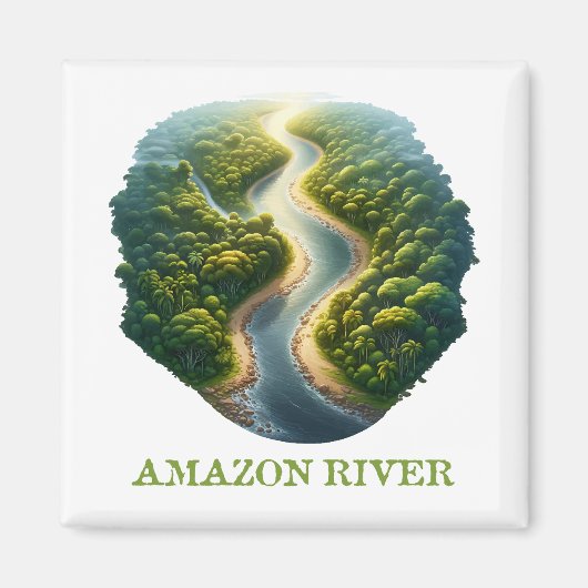 Amazone rivier magneet (Voorkant)