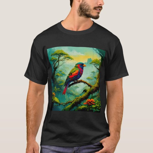 Amazone Tropische Vogels #2 T-shirt (Voorkant)