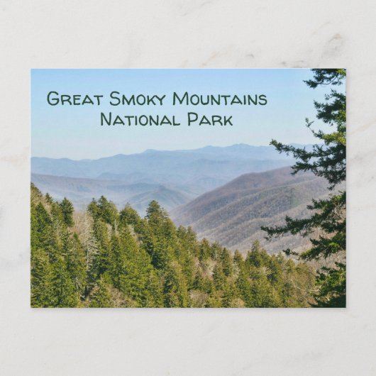 Amazone Uitzicht Great Smoky Mountains National Pa Briefkaart (Voorkant)