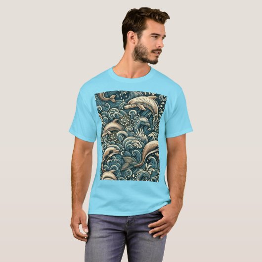 Amazonedolfijn T-shirt (Voorkant volledig)