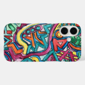 Amazonia-Hand Painted Abstract Art Case-Mate iPhone Case (Achterkant (horizontaal))