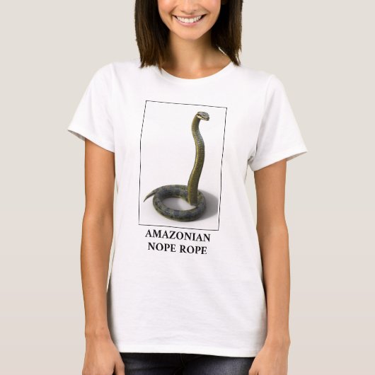 Amazonian Nope Rope - Anaconda Snake Danger T-shirt (Voorkant)