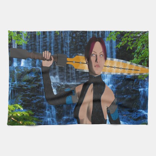 Amazonian Woman Theedoek (Horizontaal)