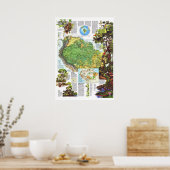 " Amazonië : 1992 A World Resource at Risk MAP ... Poster (Keuken)