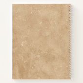 ambacht bruin chique notitieboek (Achterkant)