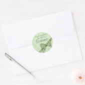 Ambacht/ Cadeau met boog Ronde Sticker (Envelop)