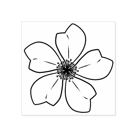 Ambacht deco sakura bloem rubberstempel (Afrduk)