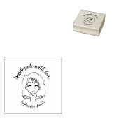 Ambacht Handgemaakt met liefde genoemd persoon nat Rubberstempel (Gestempeld)