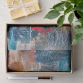 Ambacht met antieke waterverf Kersttrein  Tissuepapier (Geschenk)