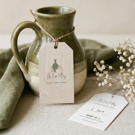 Ambachtelijk Aardewerk Zakelijk Merk Cadeaubon & P Cadeaulabel