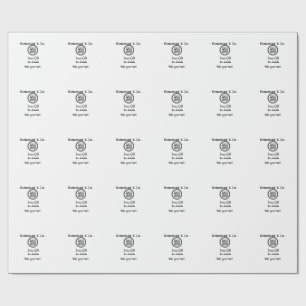Ambachtelijk bedrijf zakelijk Scan QR details naam Cadeaupapier