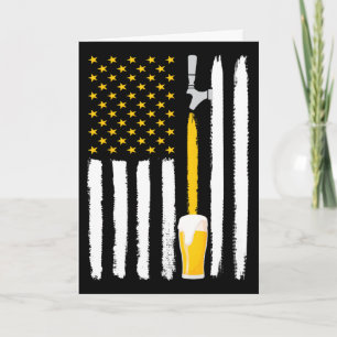 Ambachtelijk bier Amerikaanse vlag Usa 4 juli brou Kaart