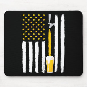 Ambachtelijk bier Amerikaanse vlag Usa 4 juli brou Muismat