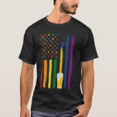 Ambachtelijk Bier Amerikaanse Vlag USA Patriottisc T-shirt (Voorkant)