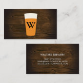 Ambachtelijk bier | Houtnerf Visitekaartje (Voorkant / Achterkant)