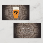 Ambachtelijk bier | Houtnerf Visitekaartje (Voorkant / Achterkant)