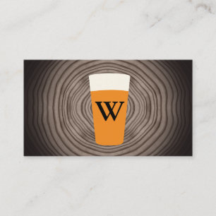 Ambachtelijk bier   Houtnerf Visitekaartje