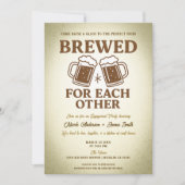 Ambachtelijk bier retro engagement feestje kaart (Voorkant)