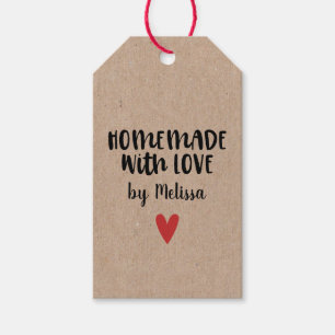 Ambachtelijk Met Liefde Kraft Persoonlijk Cadeaulabel