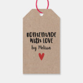 Ambachtelijk Met Liefde Kraft Persoonlijk Cadeaulabel (Achterkant)