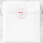 Ambachtelijk met Liefde Whimsical Jam Label | Rood (Tas)