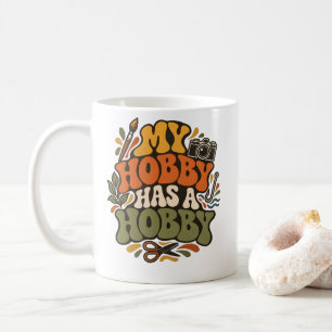 Ambachtelijk Mijn Hobby Heeft Een Hobby Retro Crea Koffiemok