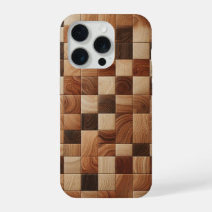Ambachtelijk mozaïek telefoonhoesje met natuurlijk iPhone 15 pro case