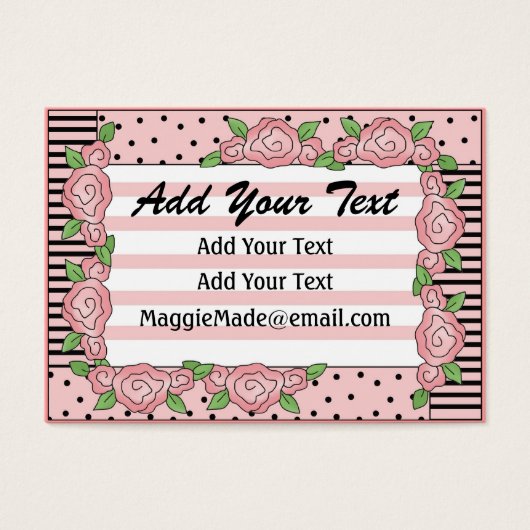 Ambachtelijk / Ontwerper / naaister Kaart / Label  (Voorkant)